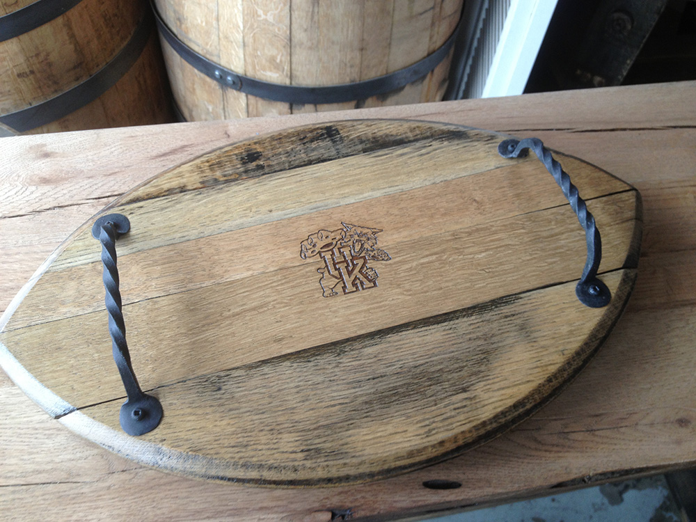 Louisville Cardinals Barrel Stave Serving Tray
