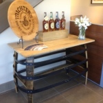 Console Table With Metal Hoops